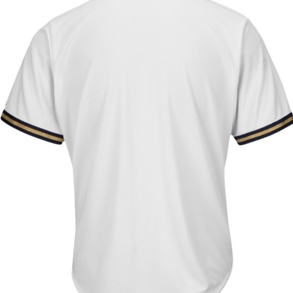 Milwaukee Brewers Majestic Official MLB Cool Base Jersey Home White NEW Men's - Picture 2 of 6